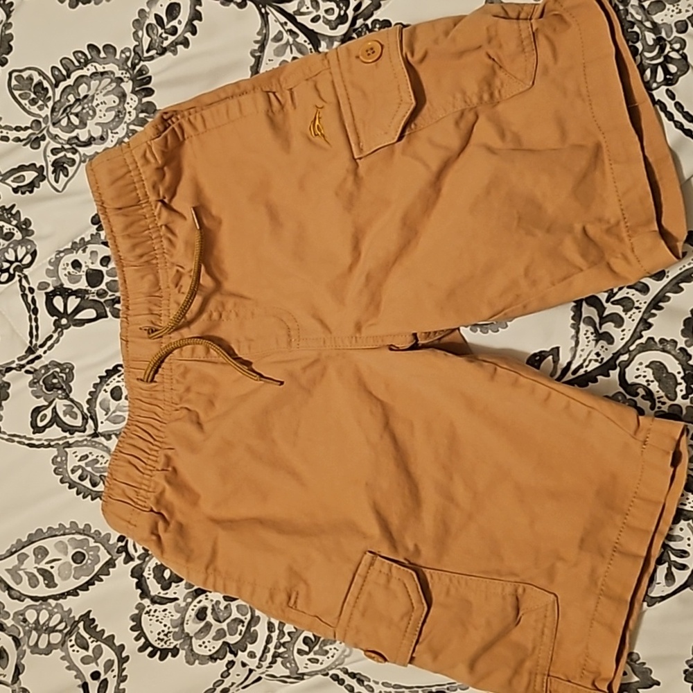 Tan/Brown Drawstring Kids Shorts